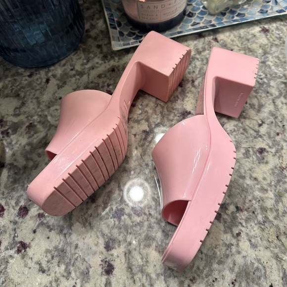Steve Madden Chunky Platform Pink Y2K Sandals - Picture 2 of 10